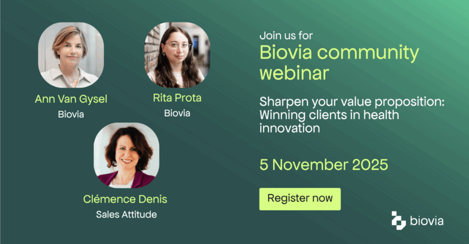 BioVia Community Webinar &#8211; Sharpen your value proposition