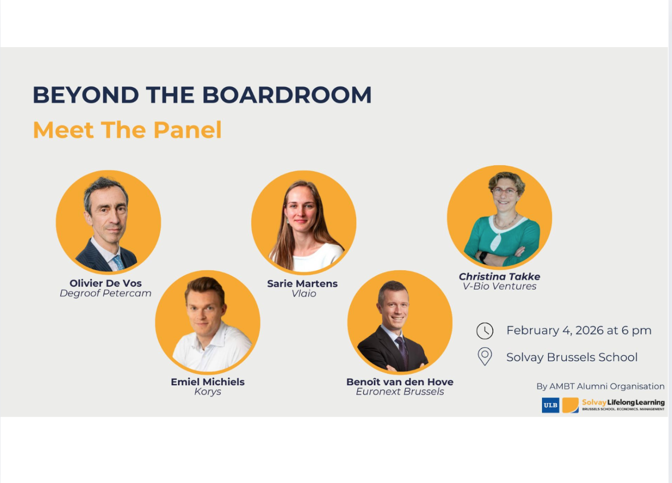 Beyond the boardroom: Pitches, Fireside Chat & Connecting